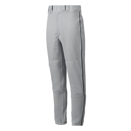 Gray pants with a stripe on a white background
