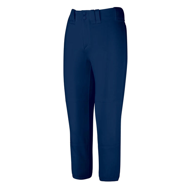 navy blue softball pants on white background