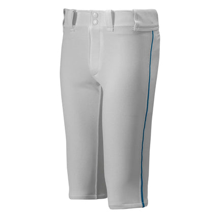 Gray pants with a blue stripe on a white background
