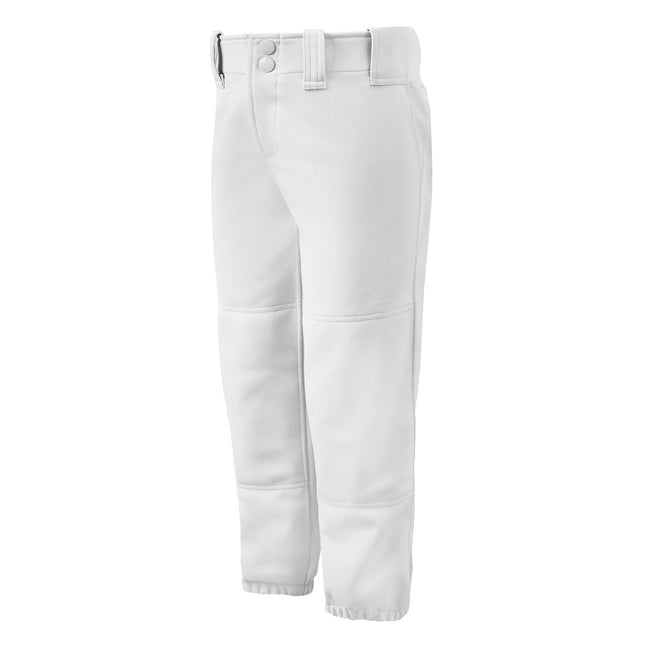 White pants with a belt on a white background