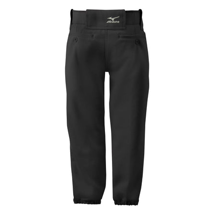 Black pants with a visible brand logo on a white background