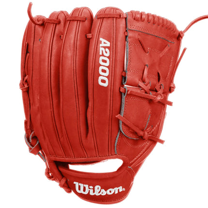 CUSTOM WILSON A2000 B12 - RED - 12" RHT BASEBALL GLOVE