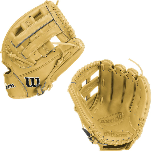 CUSTOM WILSON A2000 DW5 - BLONDE - 12" RHT BASEBALL GLOVE