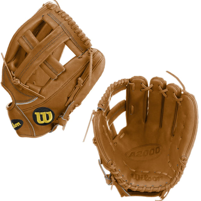 CUSTOM WILSON A2000 EL3 - TAN - 11.75" RHT BASEBALL GLOVE