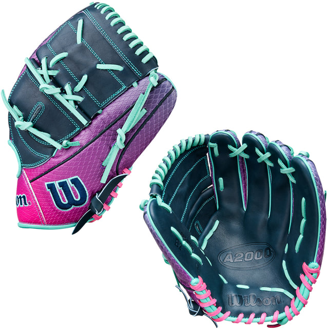 CWS WILSON A2000 - WBW10408612 - GRAPE FLAMINGO - B2 SS - 12" RHT BASEBALL GLOVE