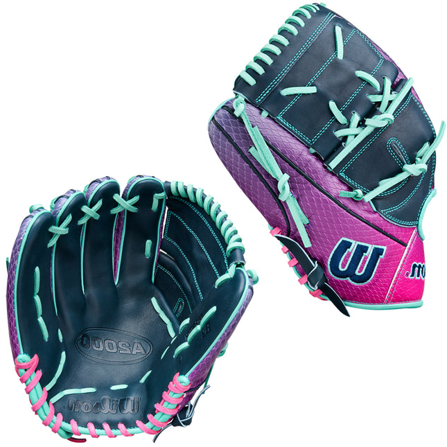 CWS WILSON A2000 - WBW10408712 - GRAPE FLAMINGO - B2 SS - 12" LHT BASEBALL GLOVE