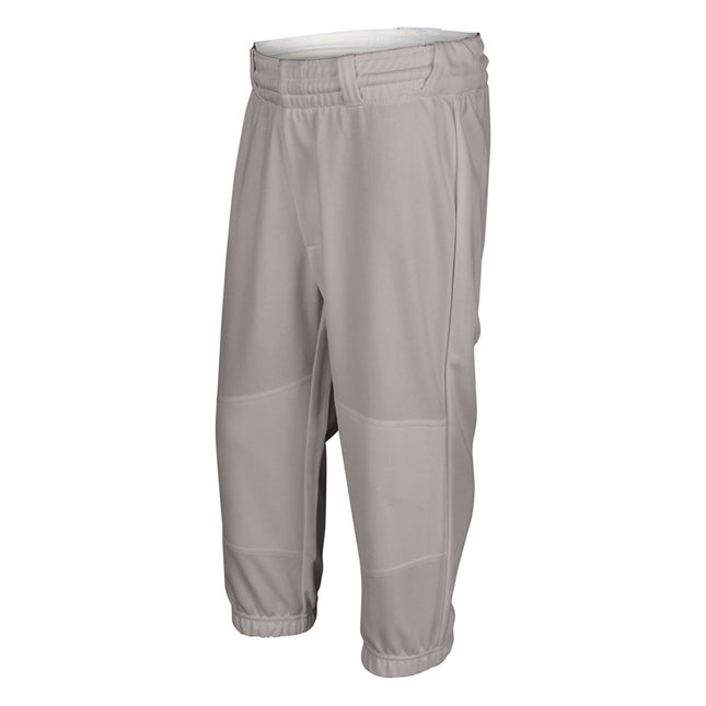 Gray baseball pants on a white background