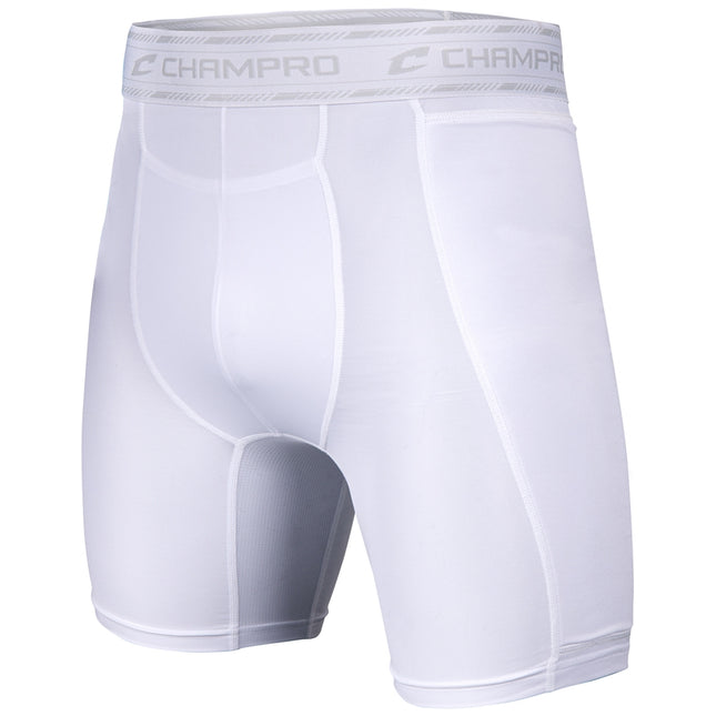 CHAMPRO TAKE-OUT SLIDING SHORTS - WHITE - BPS19