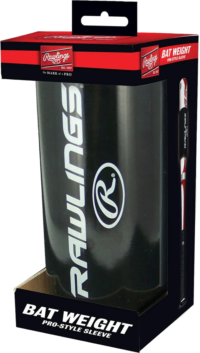 Rawlings bat weight packaging with brand logo on a white background