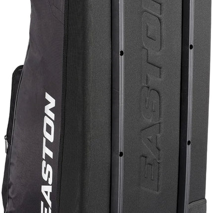 Black Easton sports bag with wheels on a white background