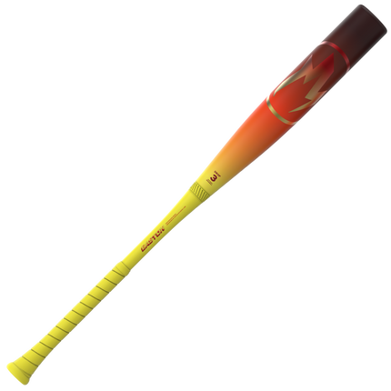 Colorful baseball bat with gradient design on a white background