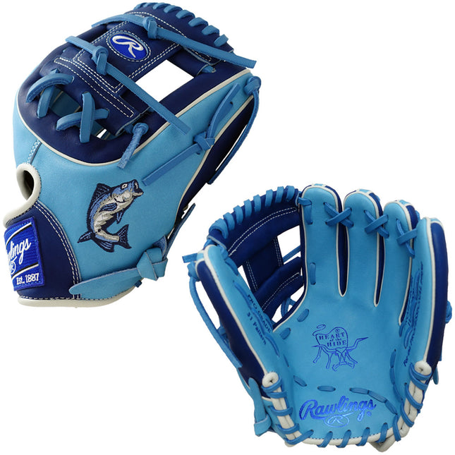 CUSTOM RAWLINGS HEART OF THE HIDE - PRO314-2CBR - BASS - 11.5" RHT BASEBALL GLOVE