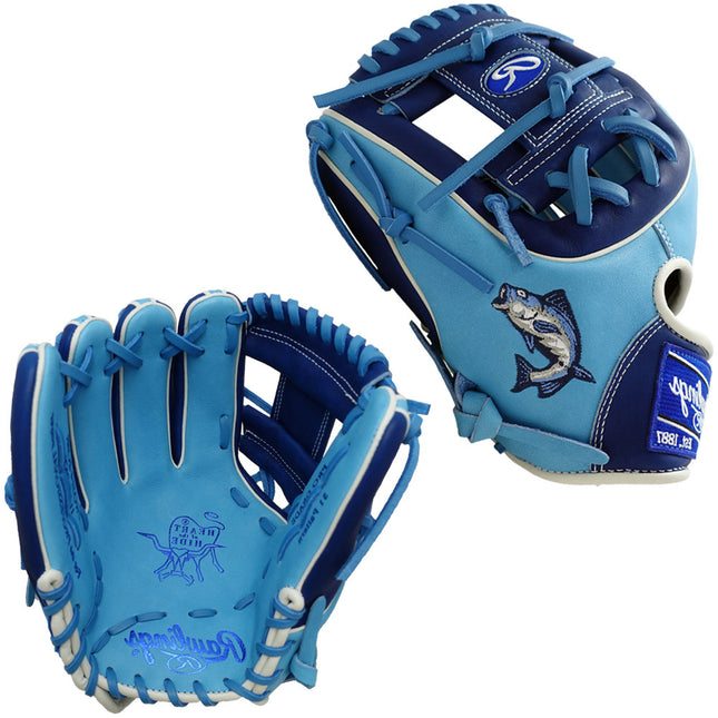 CUSTOM RAWLINGS HEART OF THE HIDE - PRO314-2CBR - BASS - 11.5" LHT BASEBALL GLOVE