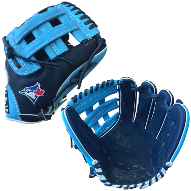 CUSTOM RAWLINGS HEART OF THE HIDE - PRO206-6 - BLUE JAYS - 12" RHT BASEBALL GLOVE