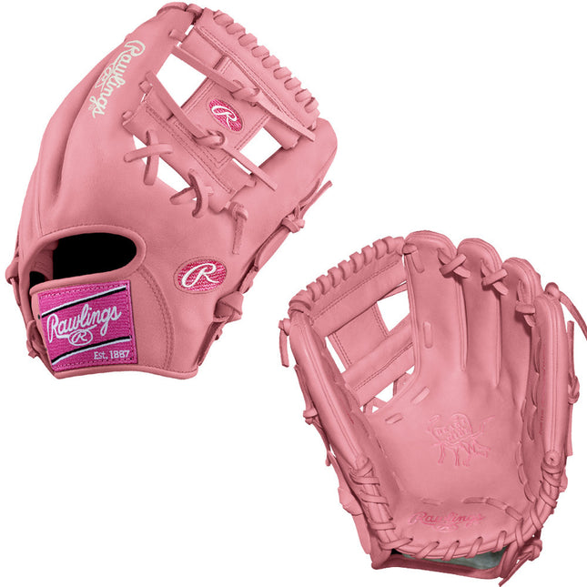 CUSTOM RAWLINGS HEART OF THE HIDE - PRO205-2 - PINK - 11.75" RHT BASEBALL GLOVE