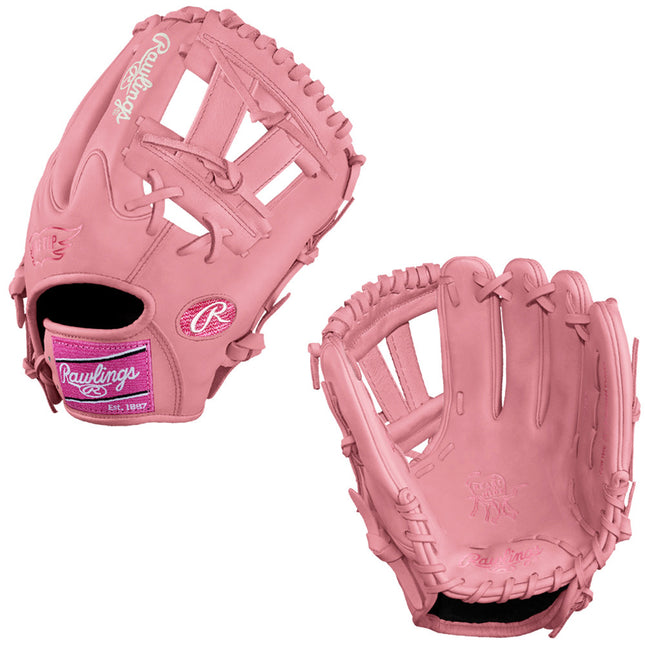CUSTOM RAWLINGS HEART OF THE HIDE - PRO205W-7 - PINK - 11.75" RHT BASEBALL GLOVE