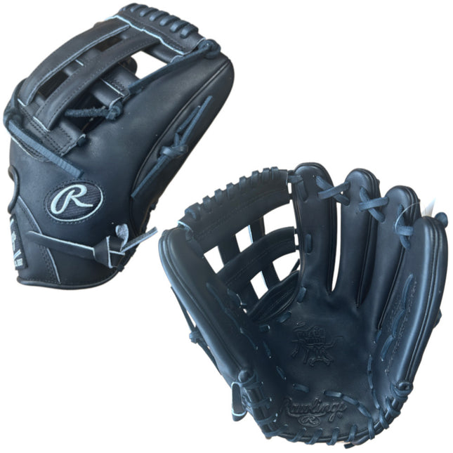 CUSTOM RAWLINGS HEART OF THE HIDE - PRO208-6 - STEALTH - 12.5" RHT BASEBALL/SOFTBALL GLOVE