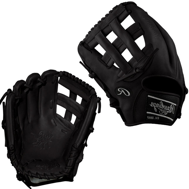 CUSTOM RAWLINGS HEART OF THE HIDE - PRO208-6 - STEALTH - 12.5" LHT BASEBALL GLOVE