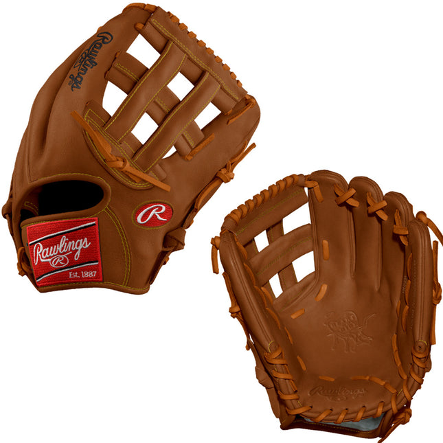 CUSTOM RAWLINGS HEART OF THE HIDE - PRO208-6 - TIMBER - 12.5" RHT BASEBALL/SOFTBALL GLOVE