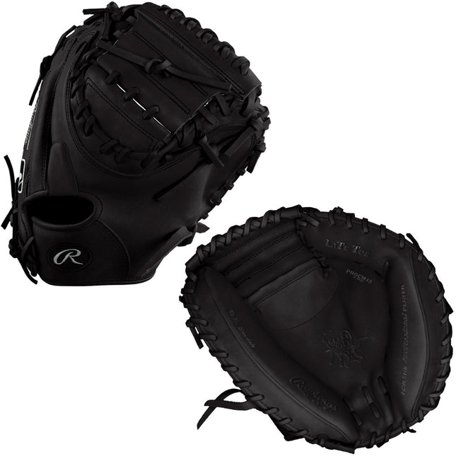 CUSTOM RAWLINGS HEART OF THE HIDE - PROCM43-23 - STEALTH - 34" RHT CATCHER'S MITT