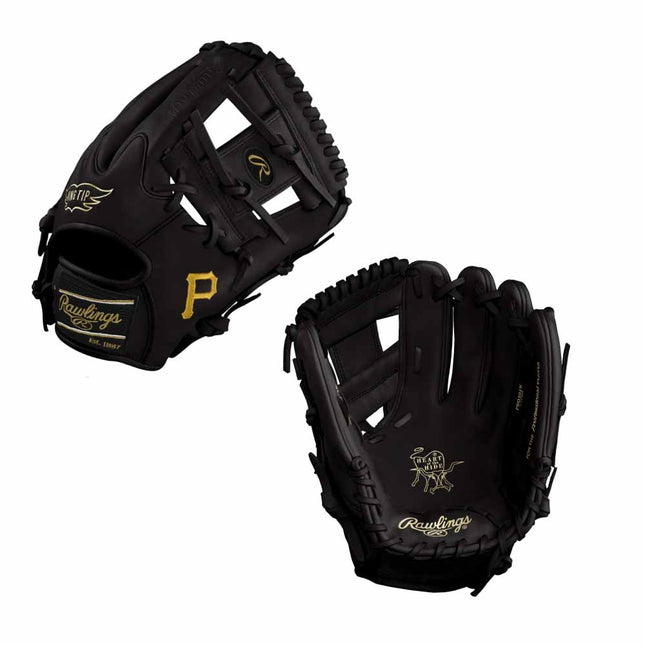 CUSTOM RAWLINGS HEART OF THE HIDE - PRO204W-2 - PIRATES - 11.5" RHT BASEBALL GLOVE