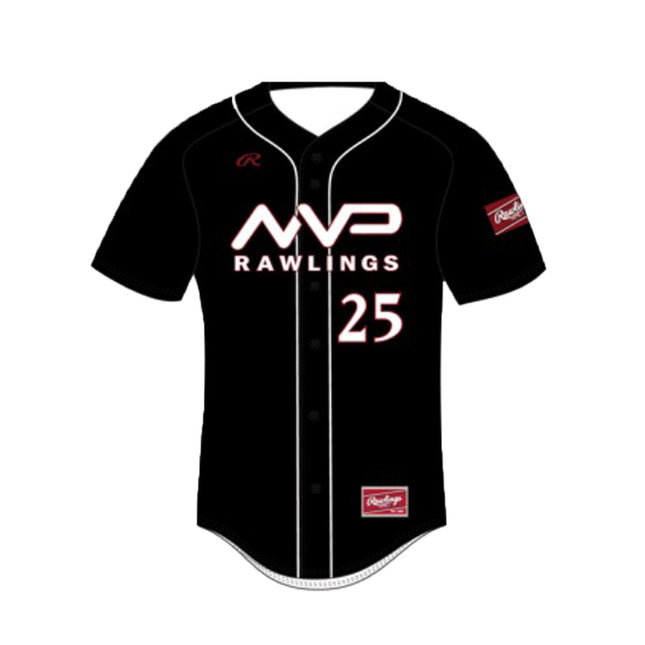 MVP BUTTON UP JERSEY, BLACK