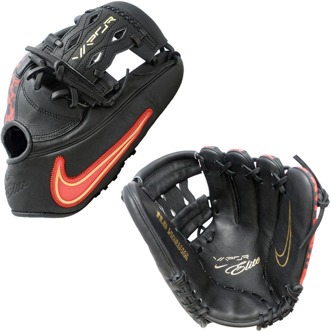 NIKE VAPOR ELITE - BLACK/RED/GOLD - 11.5" RHT BASEBALL GLOVE