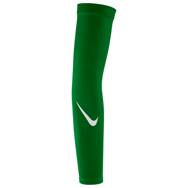 Green arm sleeve with a white logo on a white background