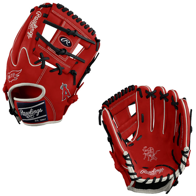 CUSTOM RAWLINGS HEART OF THE HIDE - PRO204W-2 - ANGELS - 11.5" RHT BASEBALL GLOVE