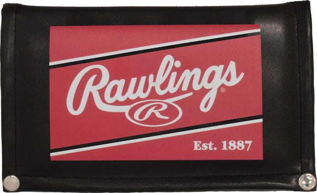 Rawlings logo on a red and black background with 'Est. 1887' text.