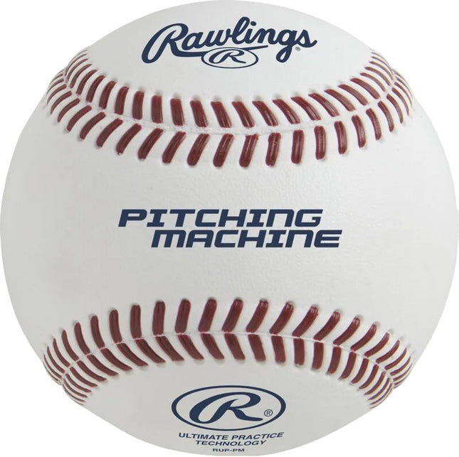 Baseball with Rawlings branding and text on a white background