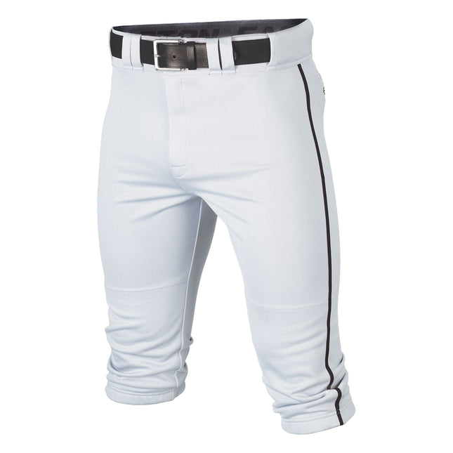 white baseball pants with black piping
