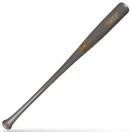 A dark gray wooden baseball bat with gold lettering that reads 'THE TITAN' and '2024', displayed diagonally on a clean white background.