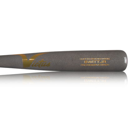 Baseball bat with 'Victus' branding on a white background