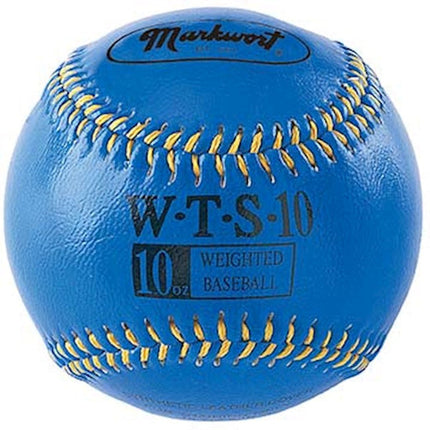 9" SYNTHETIC LEATHER COVER WEIGHTED TRAINING BASEBALL - COLOR CODED - WTS