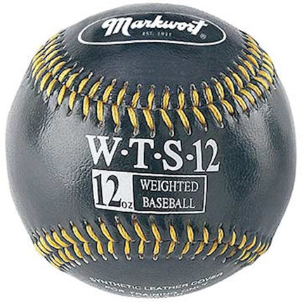 9" SYNTHETIC LEATHER COVER WEIGHTED TRAINING BASEBALL - COLOR CODED - WTS