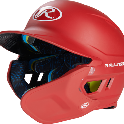 RAWLINGS MACH ADJUST WITH EXTENSION BATTING HELMET - RHB - MATTE