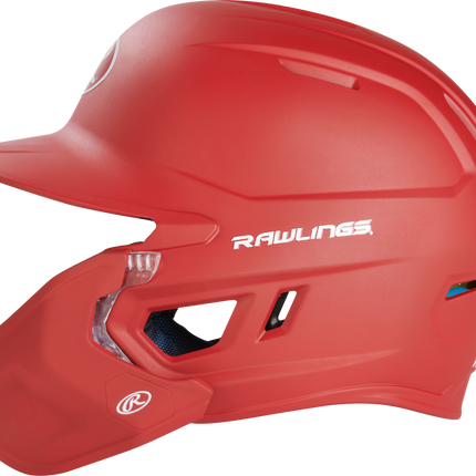 RAWLINGS MACH ADJUST WITH EXTENSION BATTING HELMET - RHB - MATTE