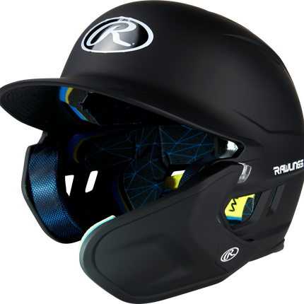 RAWLINGS MACH ADJUST WITH EXTENSION BATTING HELMET - RHB - MATTE