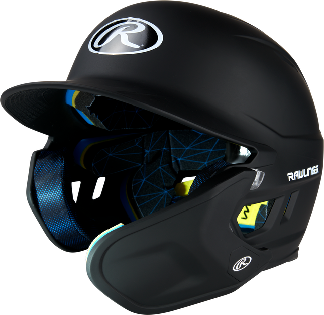 RAWLINGS MACH ADJUST WITH EXTENSION BATTING HELMET - RHB - MATTE