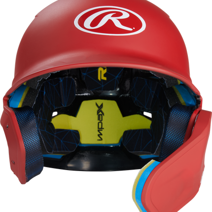 RAWLINGS MACH ADJUST WITH EXTENSION BATTING HELMET - RHB - MATTE