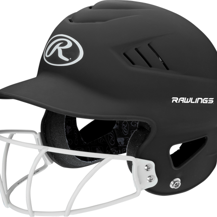 RAWLINGS COOLFLO HIGHLIGHTER OSFM BATTING HELMET WITH SOFTBALL FACE GUARD
