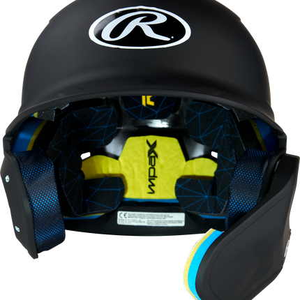 RAWLINGS MACH ADJUST WITH EXTENSION BATTING HELMET - RHB - MATTE