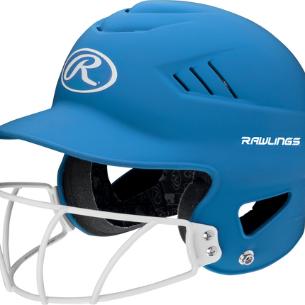 RAWLINGS COOLFLO HIGHLIGHTER OSFM BATTING HELMET WITH SOFTBALL FACE GUARD